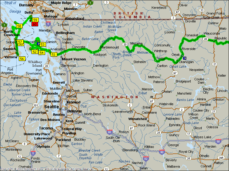Washington And British Columbia