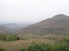 Looking back at our climb out of Huajuapan